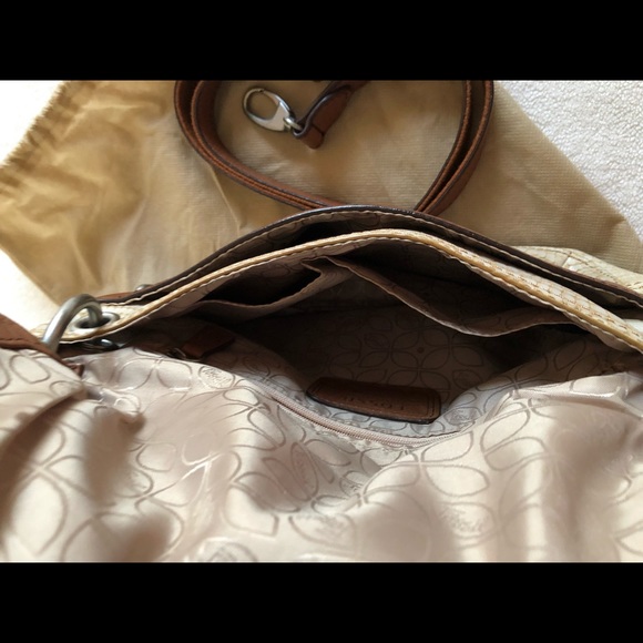 FOSSIL MADDOX SNAKE PRINT TAN/BROWN LEATHER 👜 - Picture 14 of 17
